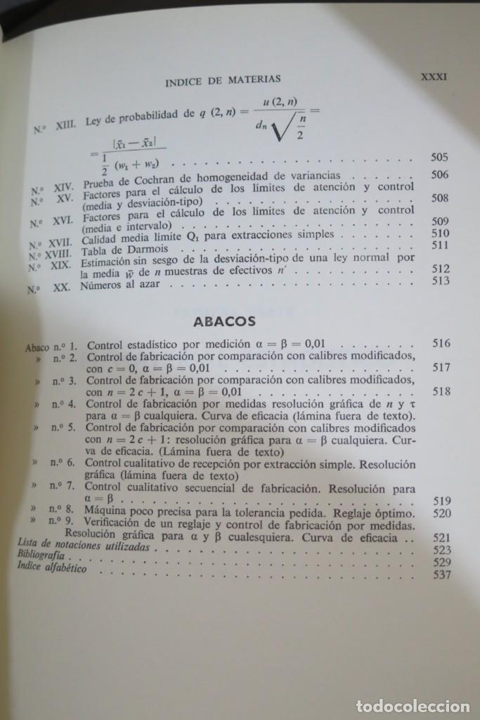 Libros de segunda mano de ciencias: EL CONTROL ESTADISTICO. CAVE - Foto 12