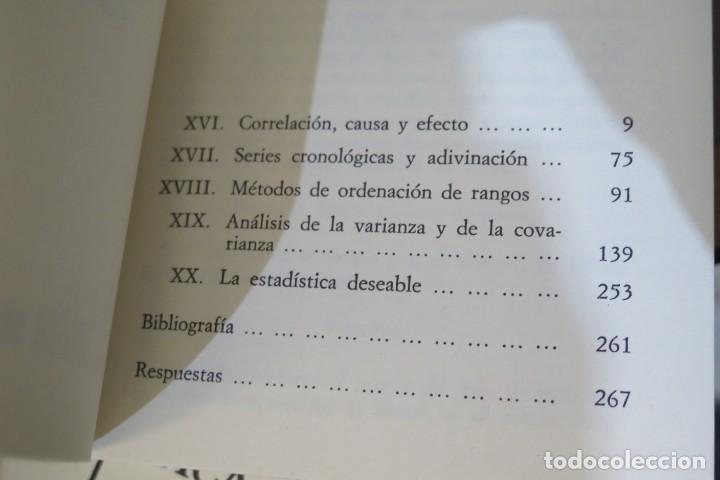 Libros de segunda mano de ciencias: INTRODUCCI&Oacute;N A LA ESTADISTICA. MORONEY - Foto 2