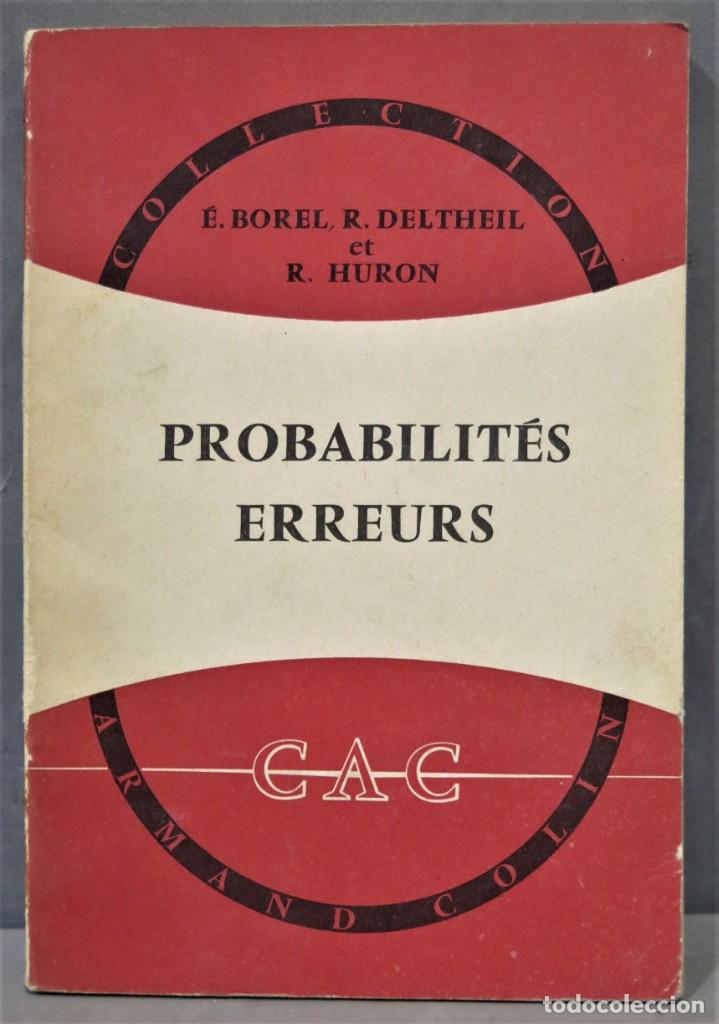 Libros de segunda mano de ciencias: PROBABILITES, ERREURS. VV.AA - Foto 1