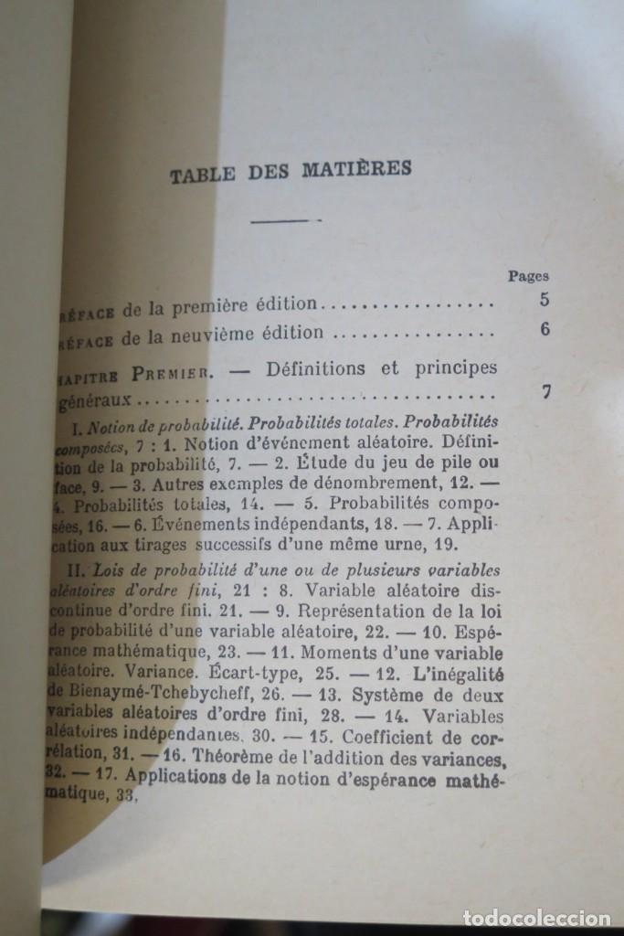 Libros de segunda mano de ciencias: PROBABILITES, ERREURS. VV.AA - Foto 2