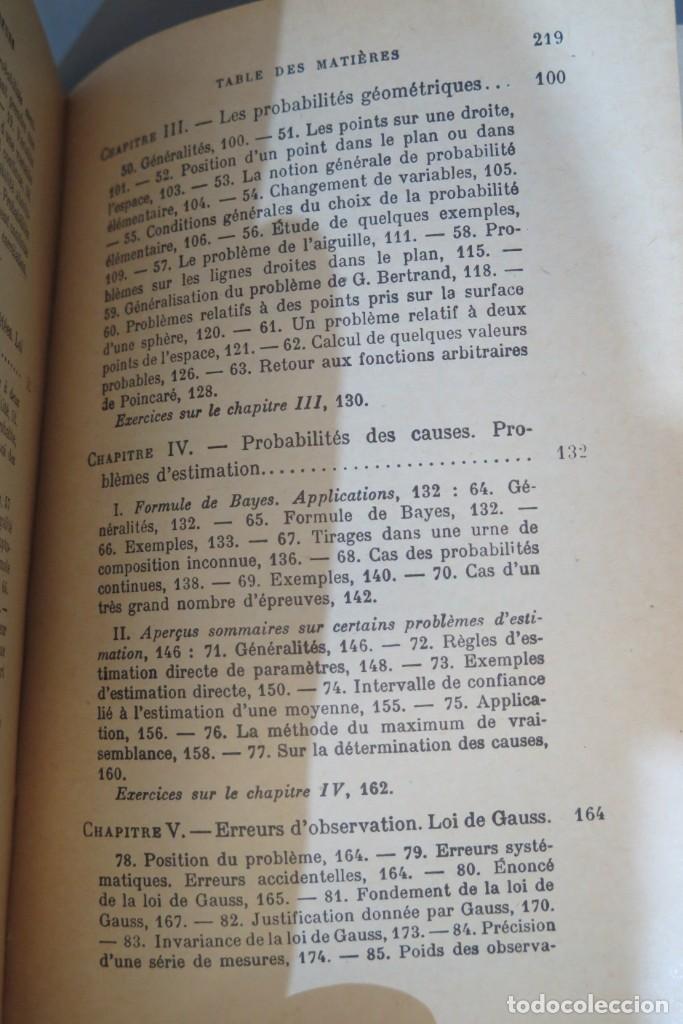 Libros de segunda mano de ciencias: PROBABILITES, ERREURS. VV.AA - Foto 4