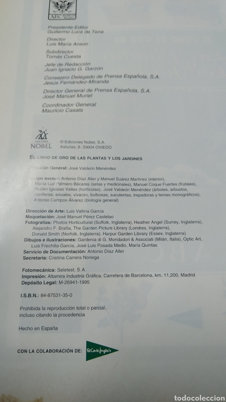 Libros de segunda mano: EL LIBRO DE ORO DE LAS PLANTAS Y LOS JARDINES. ABC - Foto 2