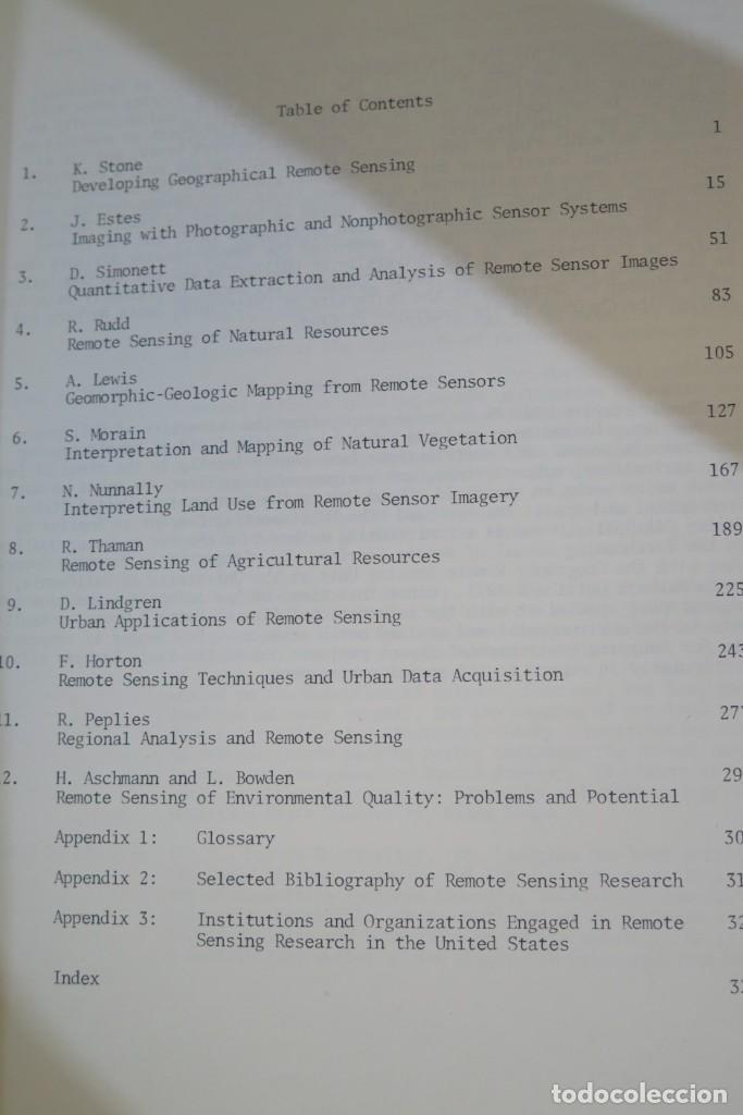 Libros de segunda mano: Remote Sensing. Techniques for Environmental Analysis - Foto 2