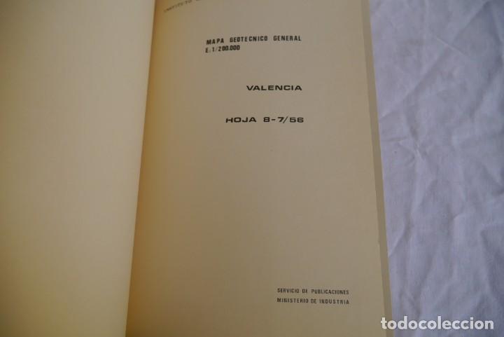 Libros de segunda mano: Mapa geot&eacute;cnico general de Valencia 1:200.000, 1973 - Foto 5