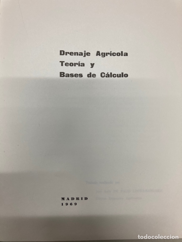 Libros de segunda mano de ciencias: PACO L&Oacute;PEZ-S&Aacute;NCHEZ, TEOR&Iacute;A Y BASES DE C&Aacute;LCULO , MDA , 1969 - Foto 3