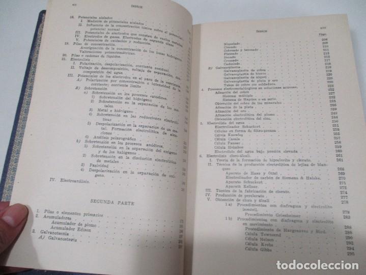 Libros de segunda mano de ciencias: VICTOR GAERTNER Electroqu&iacute;mica W10113 - Foto 4