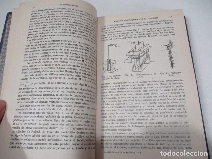 Libros de segunda mano de ciencias: VICTOR GAERTNER Electroqu&iacute;mica W10113 - Foto 6