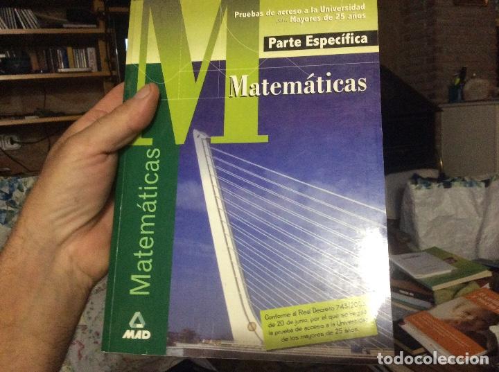 Libros de segunda mano de ciencias: Parte especifica matematicas pruebas acceso mayores de 25 decreto 2003 - Foto 1