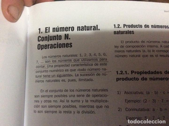 Libros de segunda mano de ciencias: Parte especifica matematicas pruebas acceso mayores de 25 decreto 2003 - Foto 3