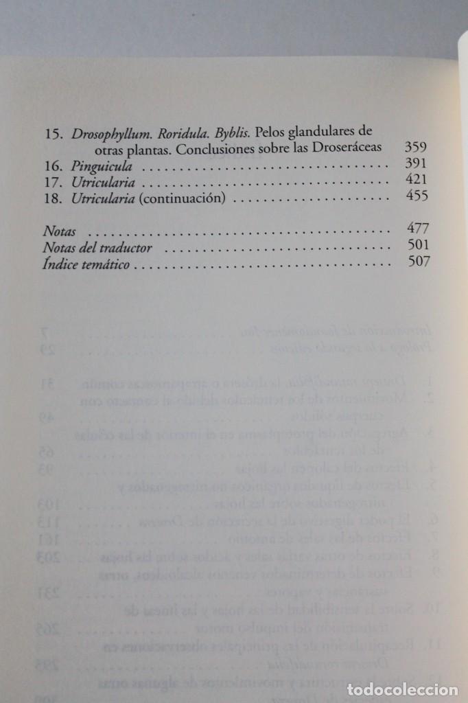 Libros de segunda mano: Charles Darwin - Plantas carn&iacute;voras - Editorial Laetoli - Foto 5