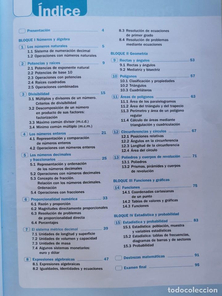Libros de segunda mano de ciencias: MATEM&Aacute;TICAS 1&ordm; ESO/LOE (Bru&ntilde;o) - Foto 3