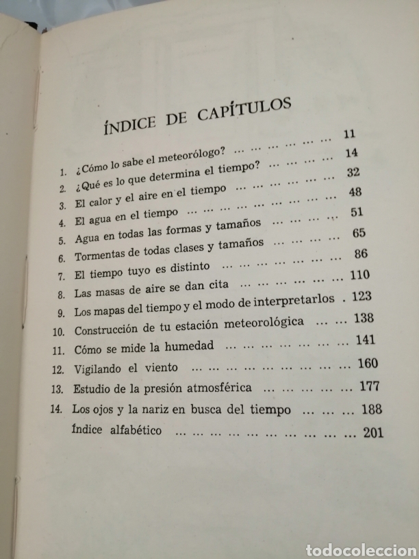Libros de segunda mano de ciencias: EL TIEMPO Y C&Oacute;MO SE PREDICE (PRIMERA EDICI&Oacute;N) - Foto 3
