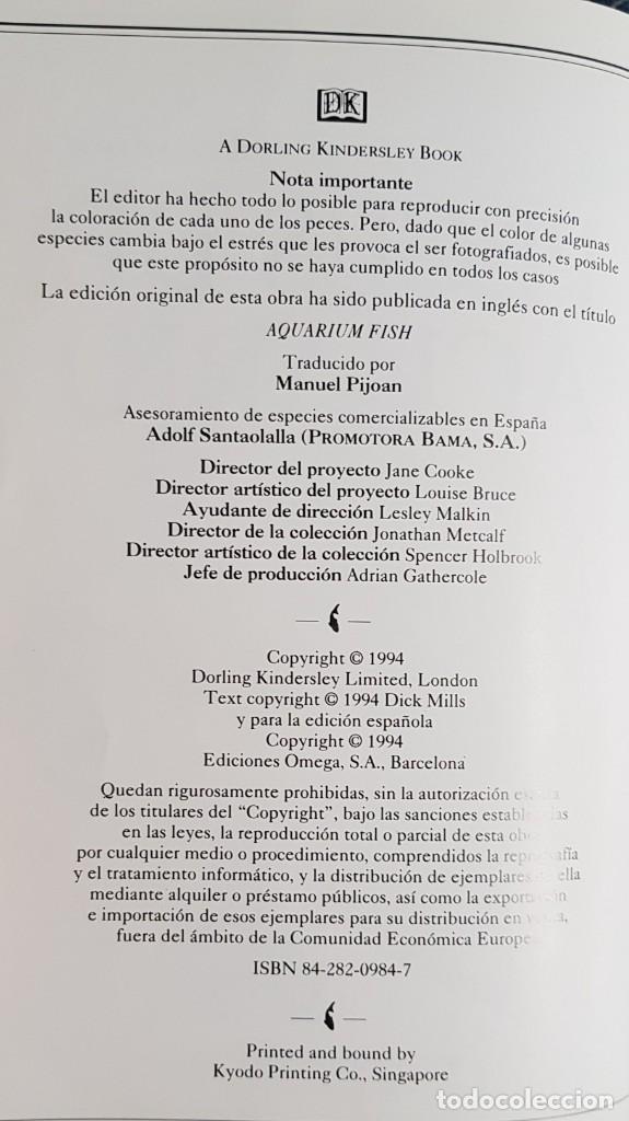 Libros de segunda mano: LIBRO PECES DE ACUARIO. MANUAL IDENTIFICACION. - Foto 3
