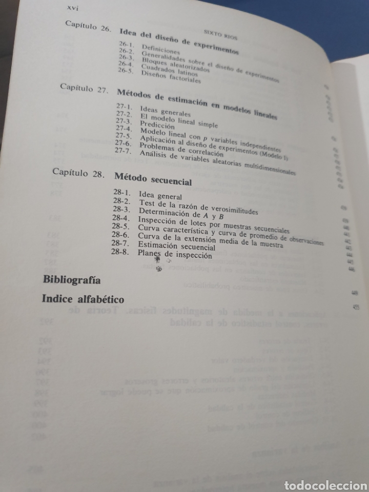 Libros de segunda mano de ciencias: METODOS ESTAD&Iacute;STICOS SIXTO RIOS EDICIONES EL CASTILLO - Foto 6