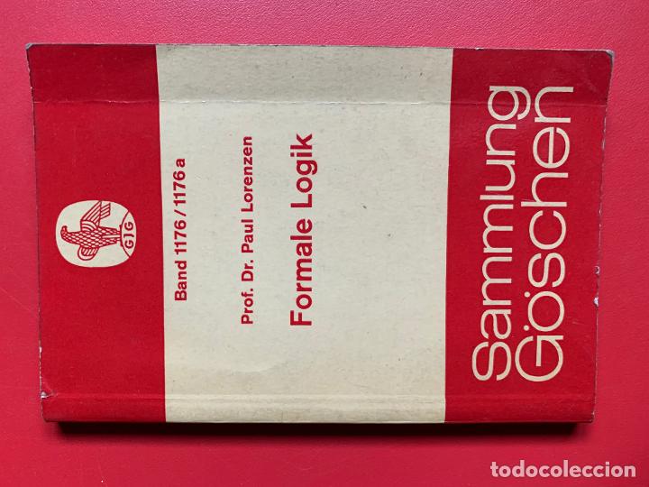 Libros de segunda mano de ciencias: Formale Logik - LORENZEN Paul - Foto 1