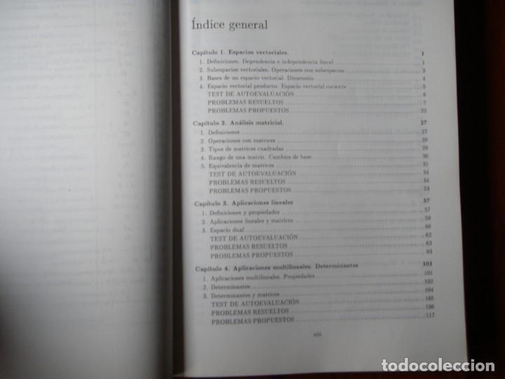 Libros de segunda mano de ciencias: LIBRO PROBLEMAS DE ALGEBRA CON ESQUEMAS TEORICOS A DE LA VILA - Foto 4