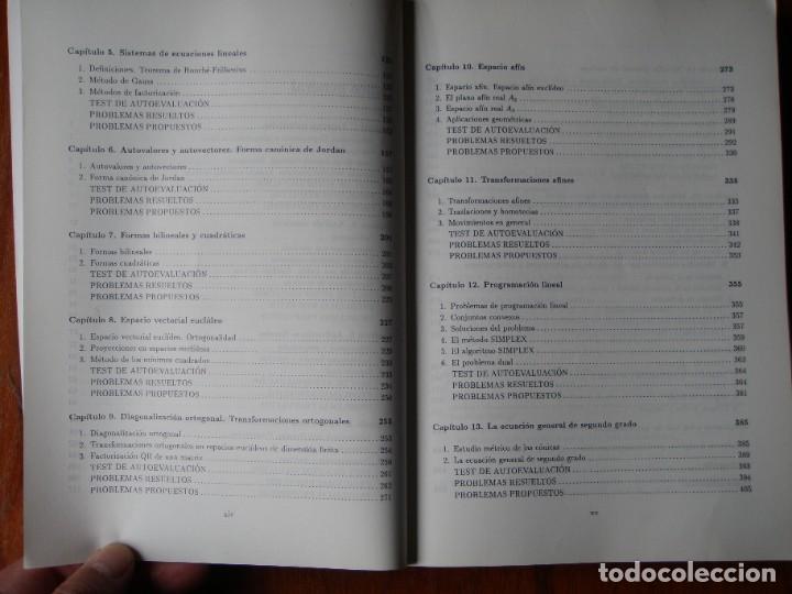 Libros de segunda mano de ciencias: LIBRO PROBLEMAS DE ALGEBRA CON ESQUEMAS TEORICOS A DE LA VILA - Foto 5