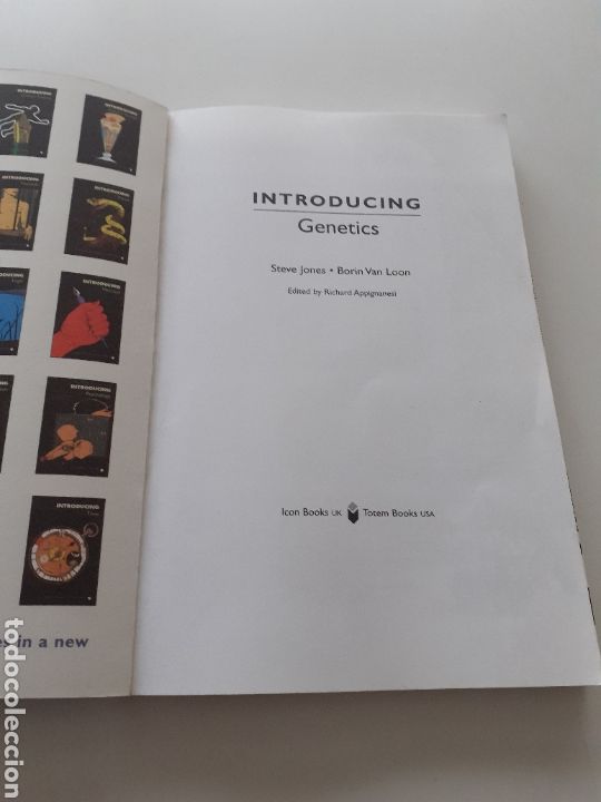 Libros de segunda mano: Introducing Genetics, Steve Jones Borin Van Loon, ingl&eacute;s 1993 - Foto 2