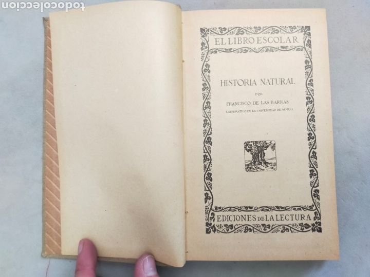 Libros de segunda mano: HISTORIA NATURAL. FRANCISCO DE BARRAS. ED DE LA LECTURA. - Foto 4