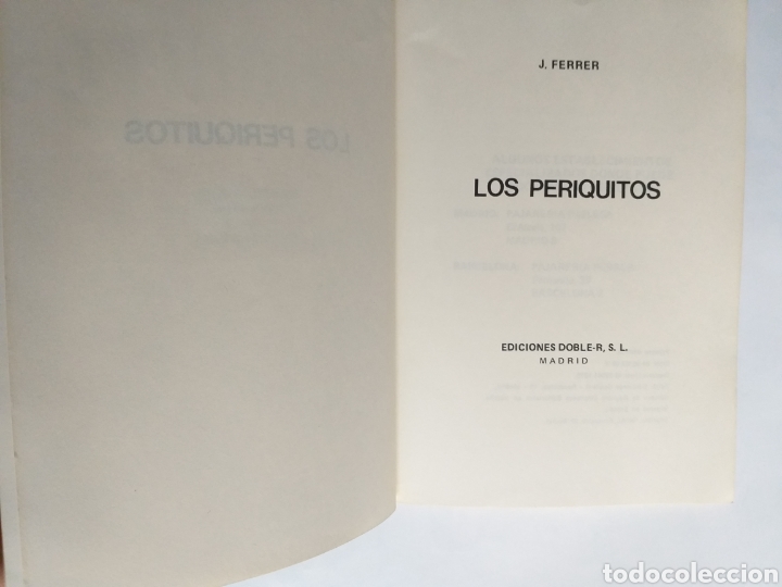 Libros de segunda mano: Los periquitos J.Ferrer - Foto 6