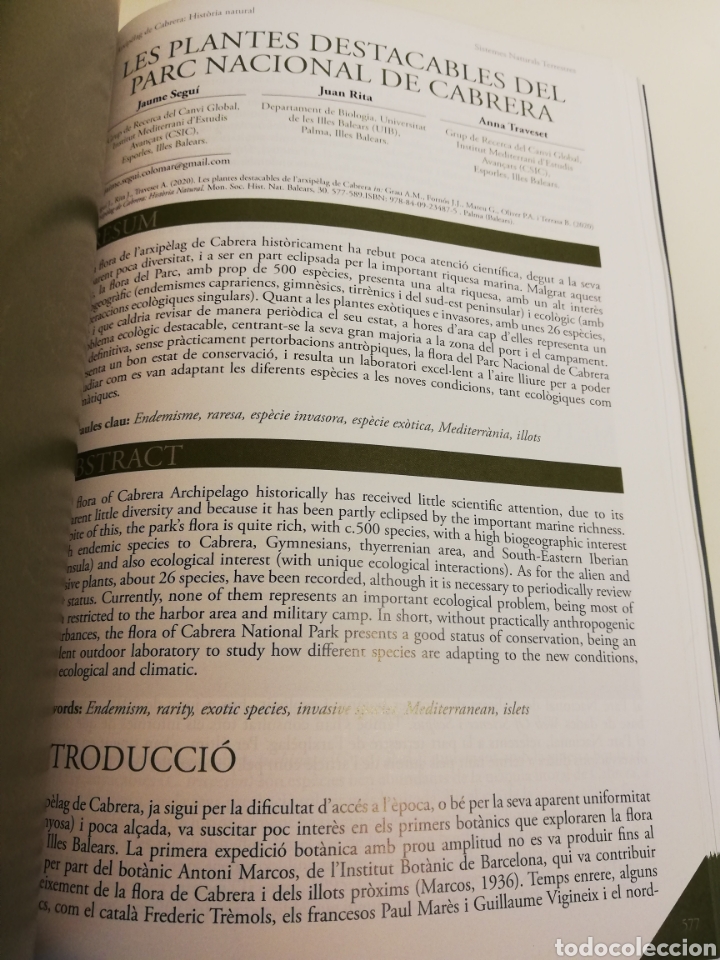 Libros de segunda mano: ARXIP&Egrave;LAG DE CABRERA: HIST&Ograve;RIA NATURAL (SHNB) - Foto 6