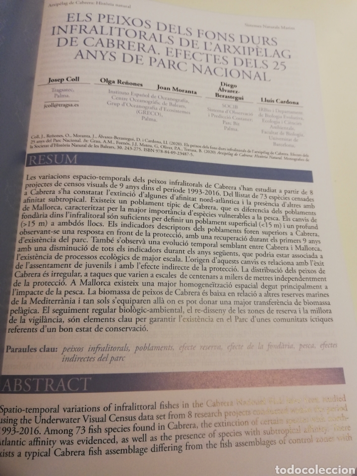 Libros de segunda mano: ARXIP&Egrave;LAG DE CABRERA: HIST&Ograve;RIA NATURAL (SHNB) - Foto 13
