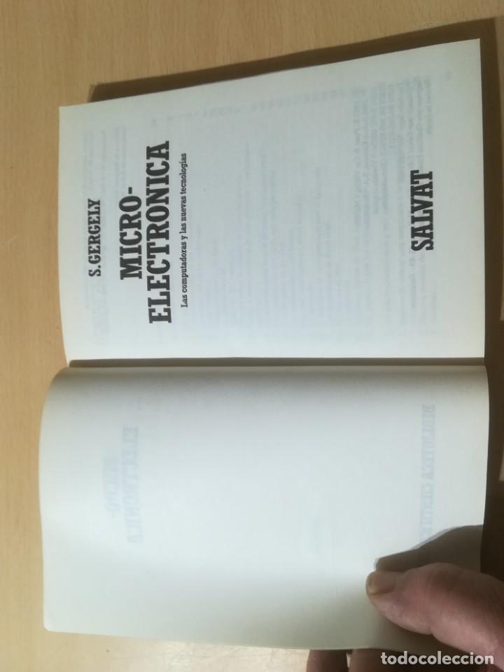 Libros de segunda mano de ciencias: MICRO ELECTRONICA / S GERGELY / BIBLIOTECA CIENTIFICA SALVAT / AI42 - Foto 4