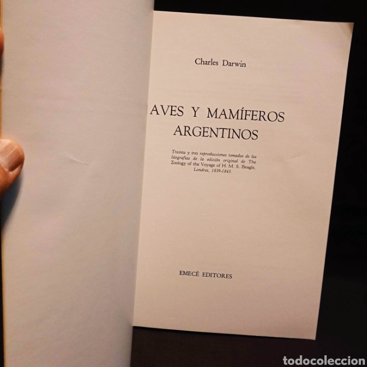 Libros de segunda mano: AVES Y MAM&Iacute;FEROS ARGENTINOS - CHARLES DARWIN - EMEC&Eacute; - Foto 2