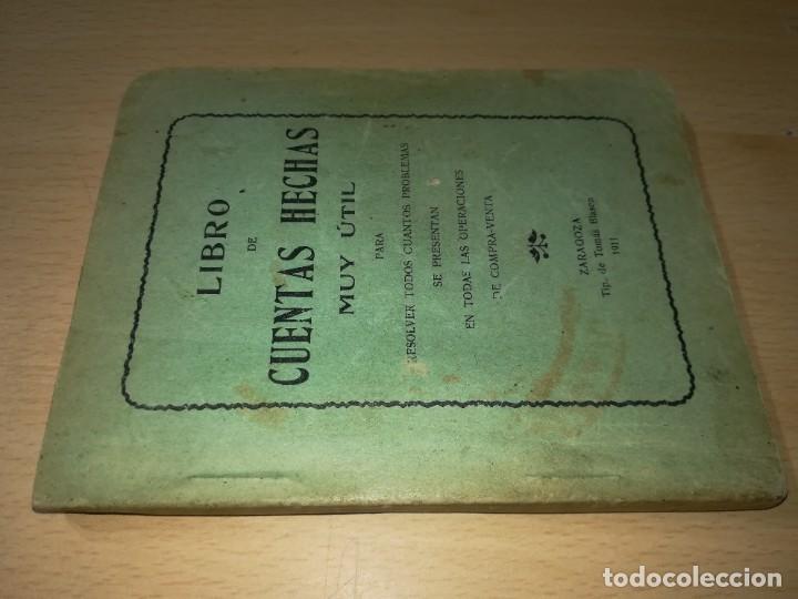 Libros de segunda mano de ciencias: LIBRO DE CUENTAS HECHAS MUY UTIL / ZARAGOZA 1911 / RESOLVER OPERACIONES COMPRA VENTA / ALL67 - Foto 1