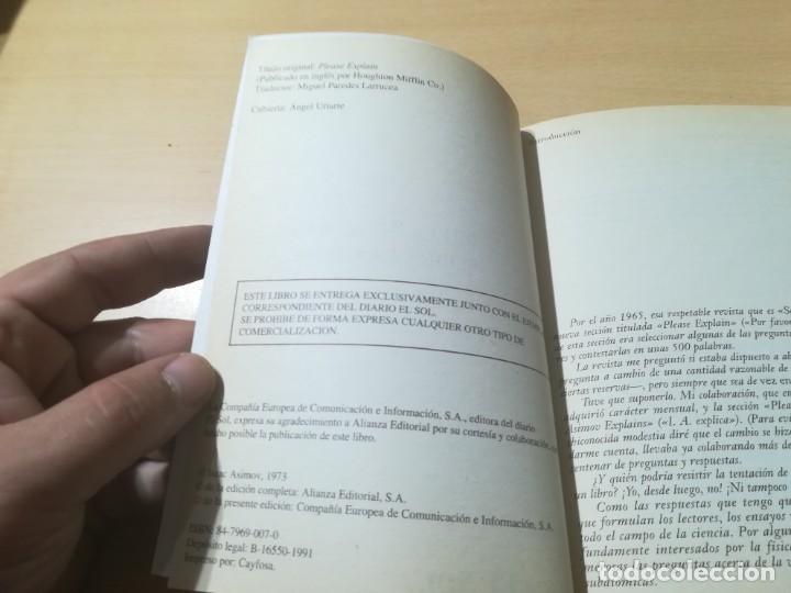 Libros de segunda mano de ciencias: PREGUNTAS BASICAS SOBRE LA CIENCIA / ISAAC ASIMOV / BIBLIOTECA EL SOL / AM31 - Foto 6