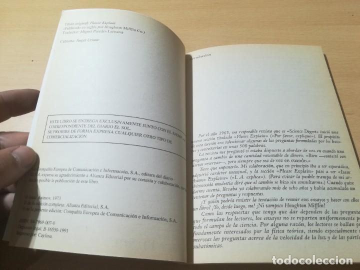 Libros de segunda mano de ciencias: PREGUNTAS BASICAS SOBRE LA CIENCIA / ISAAC ASIMOV / BIBLIOTECA EL SOL / AM31 - Foto 7