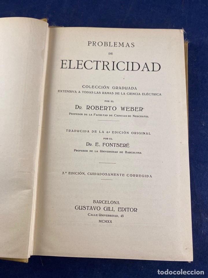 Libros de segunda mano de ciencias: Problemas de electricidad Weber - Foto 2