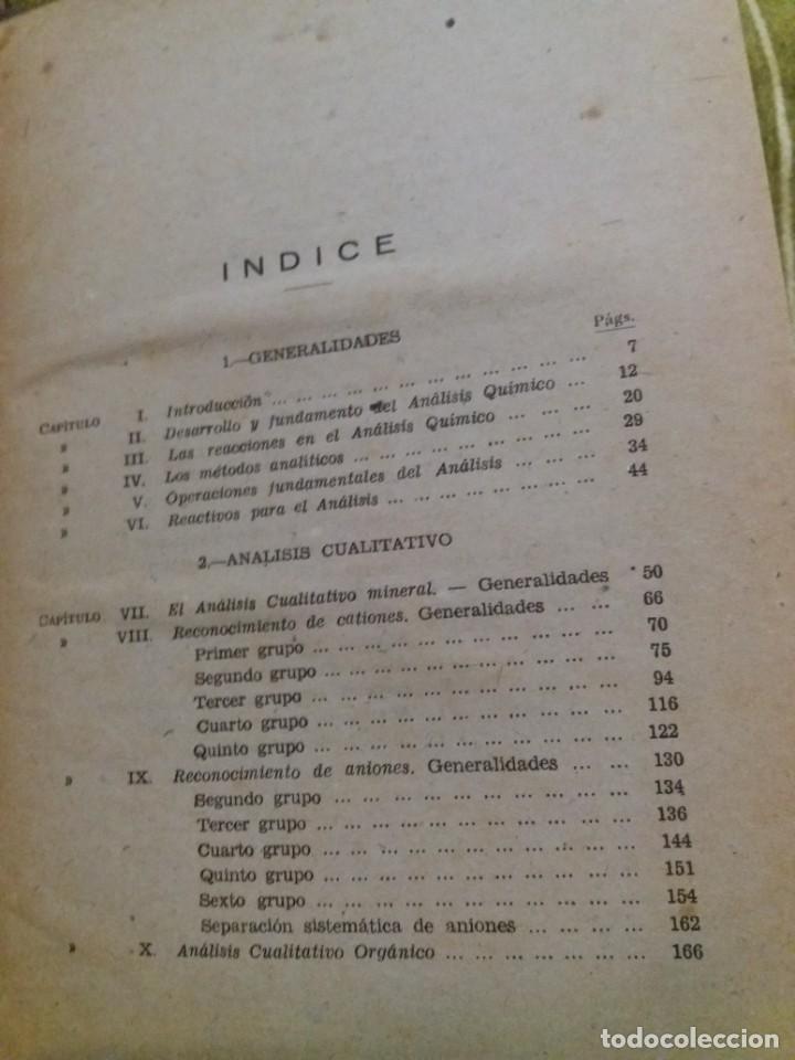 Libros de segunda mano de ciencias: ELEMENTOS DE AN&Aacute;LISIS QU&Iacute;MICO - Foto 5