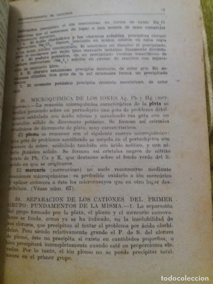 Libros de segunda mano de ciencias: ELEMENTOS DE AN&Aacute;LISIS QU&Iacute;MICO - Foto 10