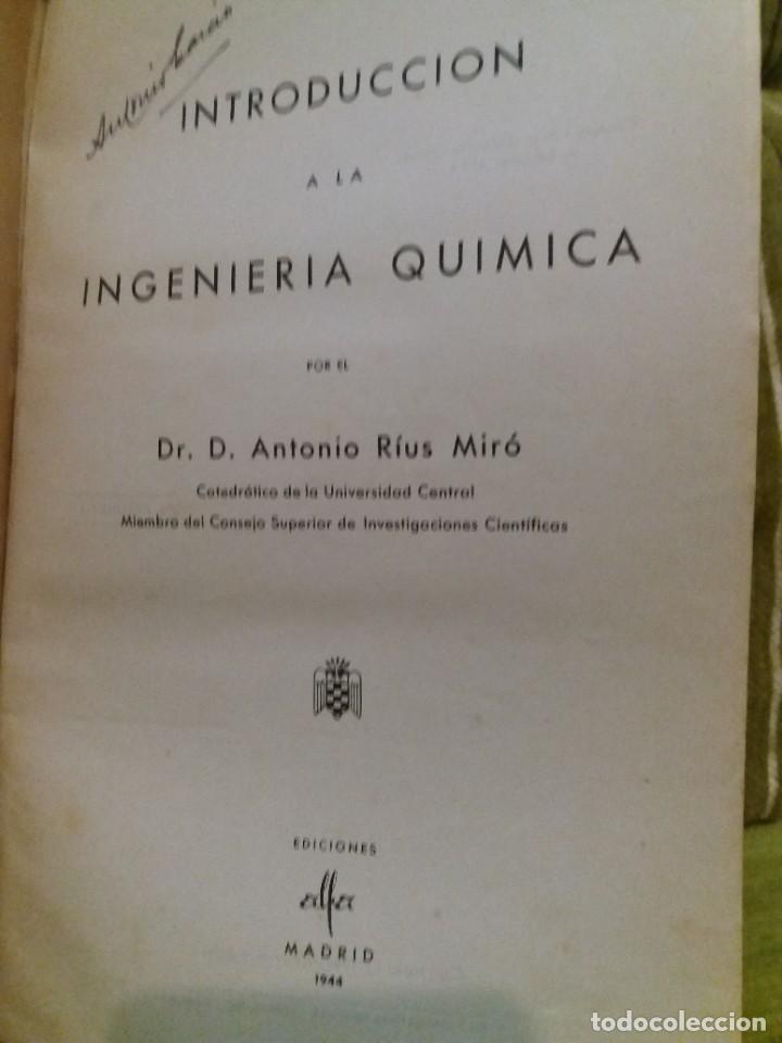 Libros de segunda mano de ciencias: INTRODUCCI&Oacute;N A LA INGENIER&Iacute;A QU&Iacute;MICA - Foto 3