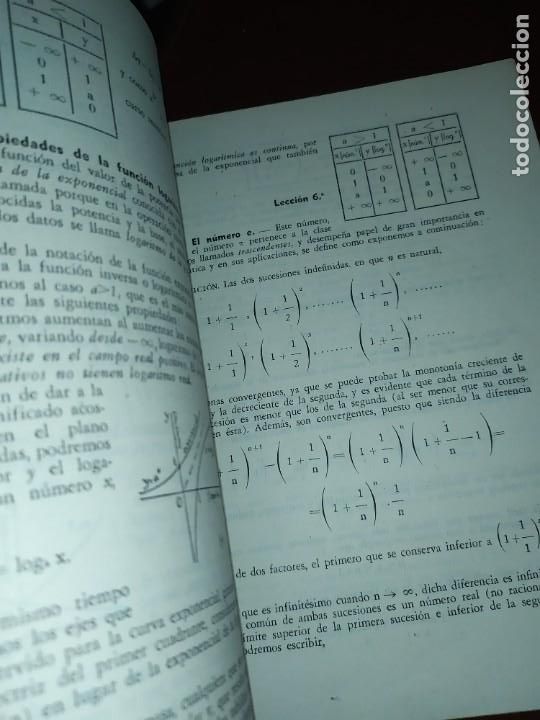 Libros de segunda mano de ciencias: MATEM&Aacute;TICAS ELEMENTALES S&Eacute;PTIMO CURSO ALFONSO GIRONZA 1948 - Foto 8