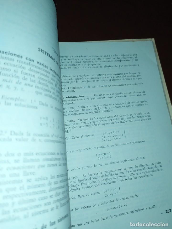 Libros de segunda mano de ciencias: MATEM&Aacute;TICAS ELEMENTALES S&Eacute;PTIMO CURSO ALFONSO GIRONZA 1948 - Foto 9