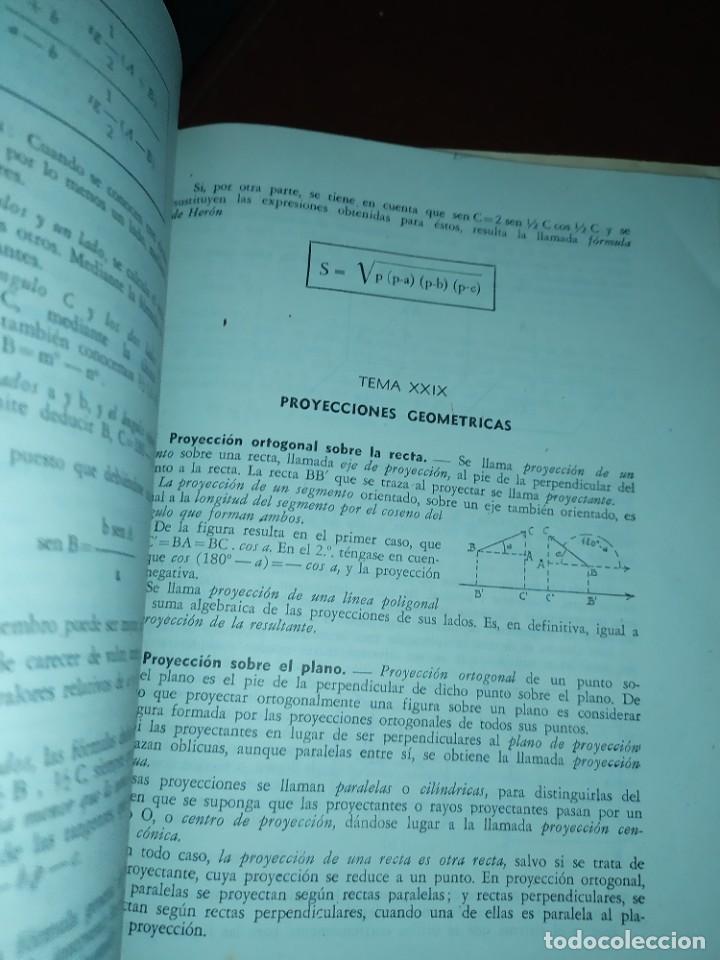 Libros de segunda mano de ciencias: MATEM&Aacute;TICAS ELEMENTALES S&Eacute;PTIMO CURSO ALFONSO GIRONZA 1948 - Foto 10