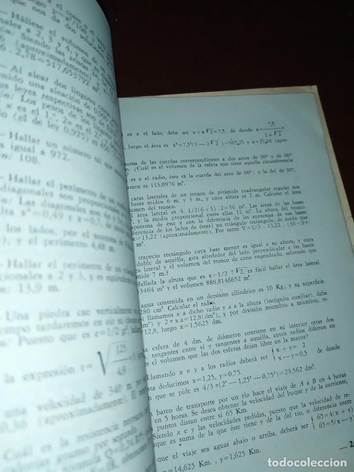 Libros de segunda mano de ciencias: MATEM&Aacute;TICAS ELEMENTALES S&Eacute;PTIMO CURSO ALFONSO GIRONZA 1948 - Foto 13