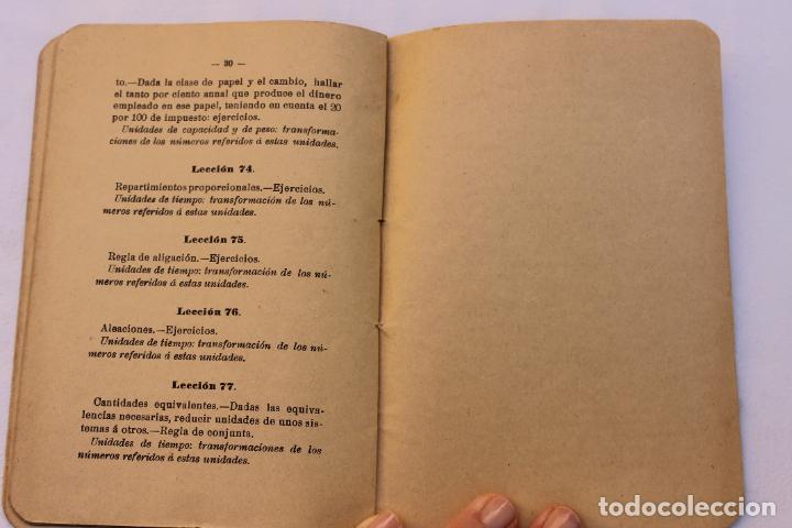 Libros de segunda mano de ciencias: PROGRAMA DE ARITMETICA, MADRID 1919 - Foto 7