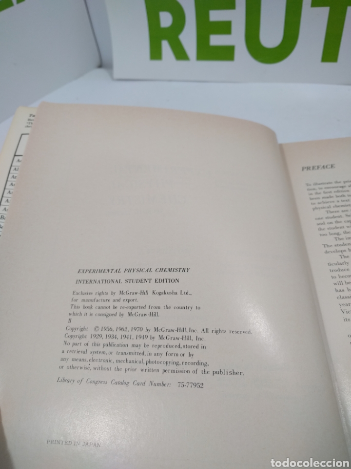 Libros de segunda mano de ciencias: Experimental physical Chemistry. Seventh Edition. - Foto 3