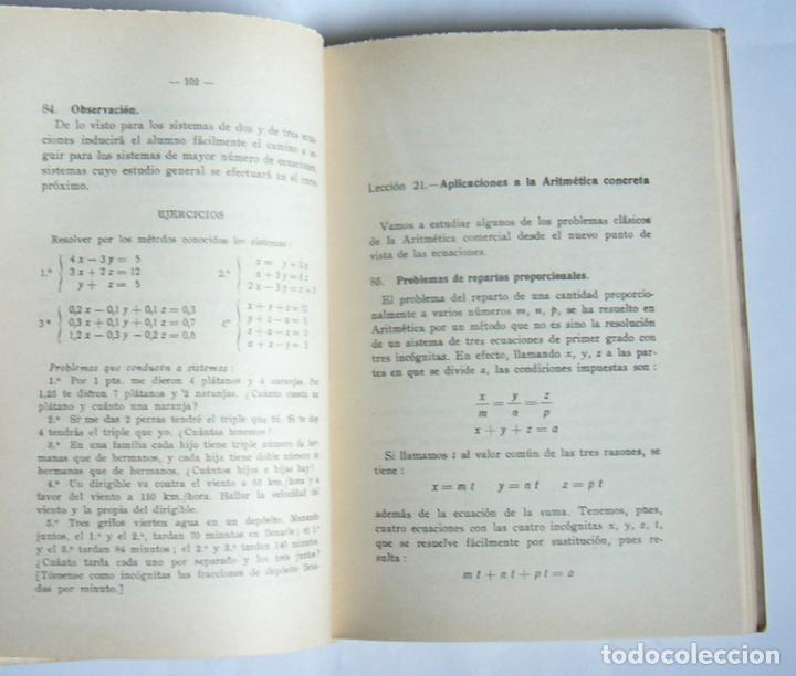 Libros de segunda mano de ciencias: ALGEBRA Y TRIGONOMETRIA - PRIMERA PARTE - REY PASTOR Y PUIG ADAM - Foto 3