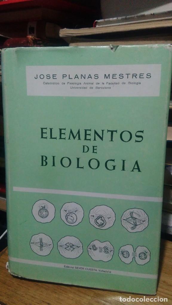 Libros de segunda mano: ELEMENTOS DE BIOLOG&Iacute;A, JOSE PLANAS MESTRES, ED. SEVER CUESTA - Foto 1