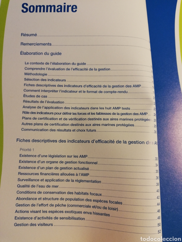 Libros de segunda mano: GUIDE POUR L&Eacute;VALUATION RAPIDE DE LA GESTION DES AMP M&Eacute;DITERRAN&Eacute;ENNES - Foto 3