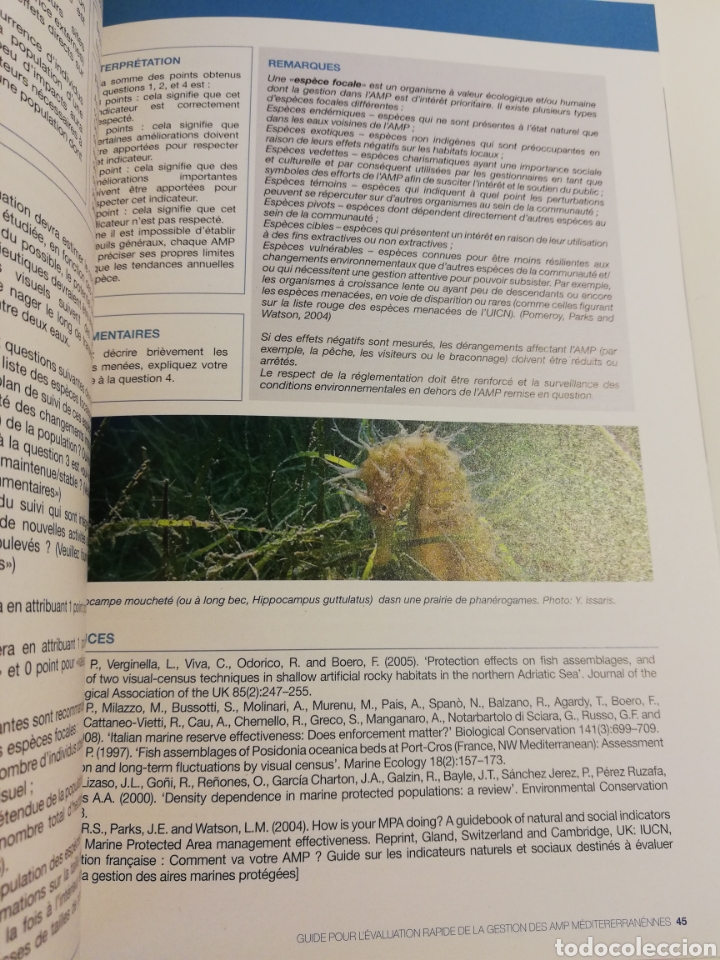 Libros de segunda mano: GUIDE POUR L&Eacute;VALUATION RAPIDE DE LA GESTION DES AMP M&Eacute;DITERRAN&Eacute;ENNES - Foto 7