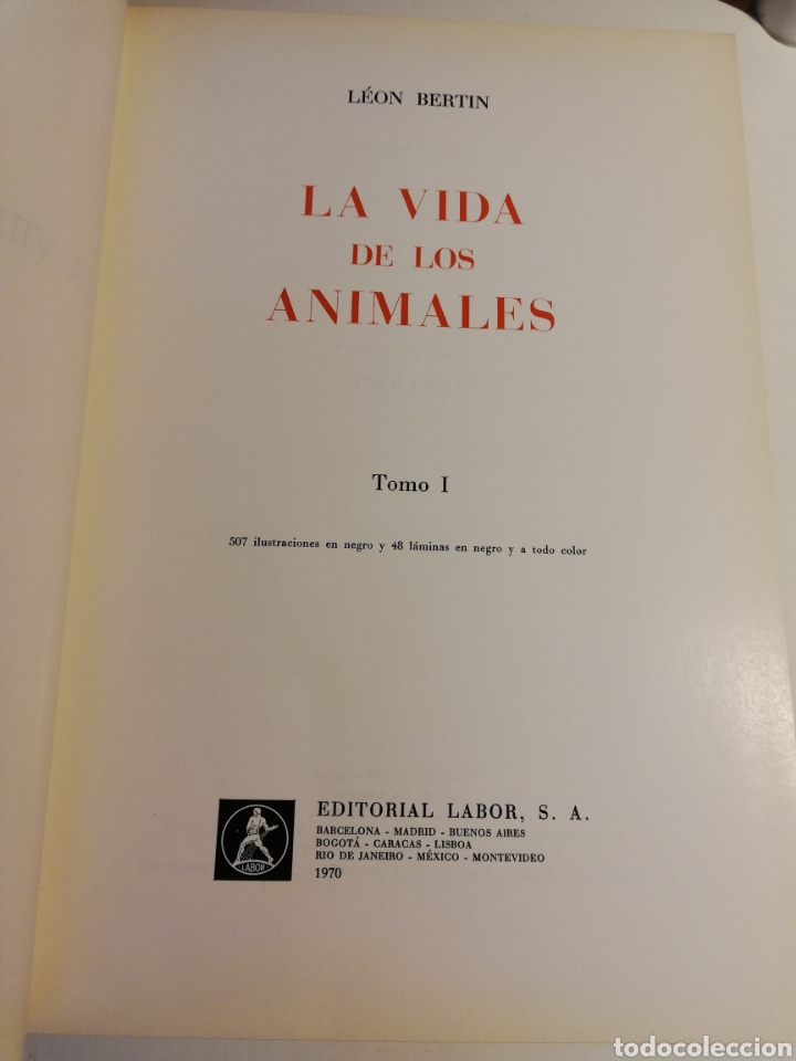 Libros de segunda mano: LA VIDA DE LOS ANIMALES. TOMO I (LEON BERTIN) - Foto 2
