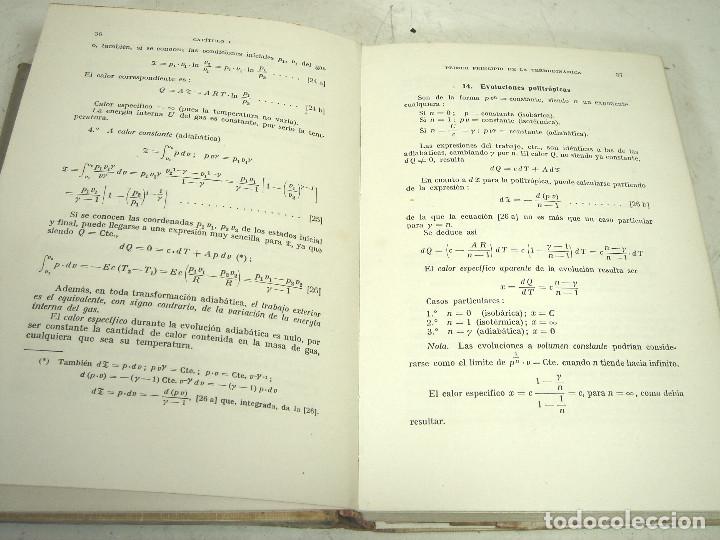 Libros de segunda mano de ciencias: TERMODINAMICA APLICADA -2&ordf; EDICION -EDIT: LABOR S.A 1945 -M. LUCINI - LIBRO - Foto 9