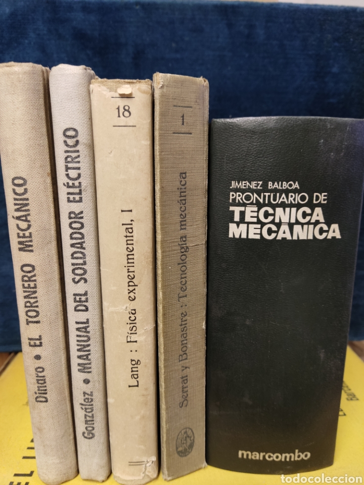 Second hand books of Sciences: FISICA TORNERO MEC&Aacute;NICO SOLDADOR ELECTRICO PRONTUARIO T&Eacute;CNICA MEC&Aacute;NICA TECNOLOG&Iacute;A MEC&Aacute;NICA