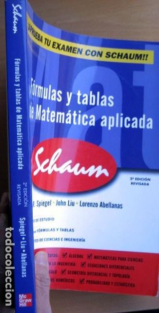 Libros de segunda mano de ciencias: Manuales Schaum, F&oacute;rmulas y tablas de matem&aacute;tica aplicada - Foto 2