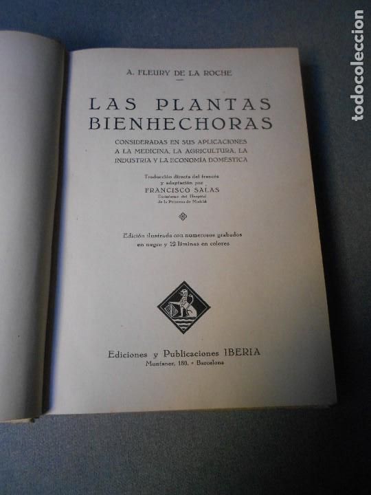 Libros de segunda mano: LAS PLANTAS BIENHECHORAS - Foto 2